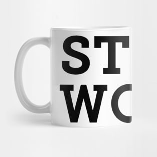 Stu's Wood - Black Logo Mug